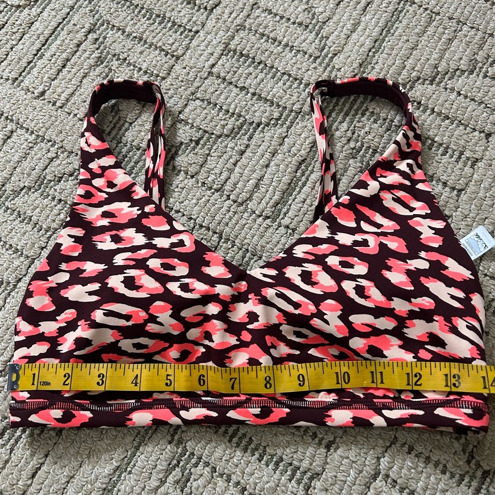 Aerie NWOT Leopard Print Sports Bra size L - Picture 4 of 5